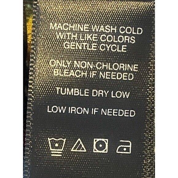 New ALI MILES Butterflies Floral Striped Abstract Art to wear Boho Tunic Bell 2X - Picture 13 of 16